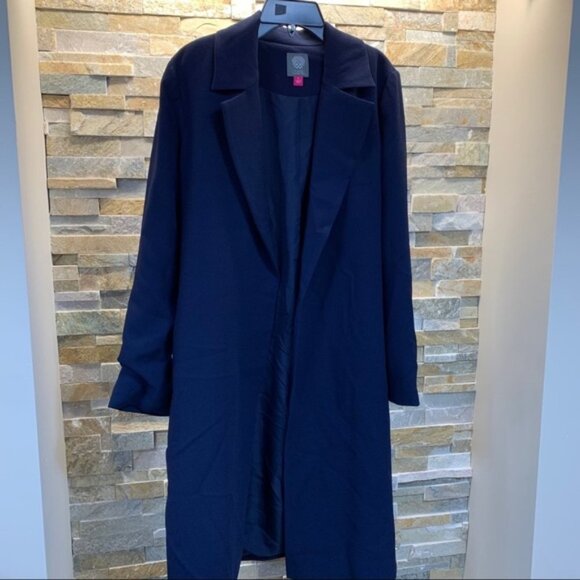 Vince Camuto Notch Collar Parisian Crepe Jacket - Picture 3 of 7